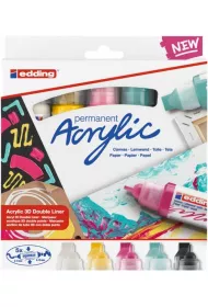 Edding Marker akrylowy 3D podw�jny 5 szt.