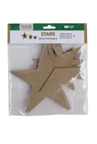 Happy Color Kszta�ty tekturowe STARS, 9-18 cm, 3 sztuki