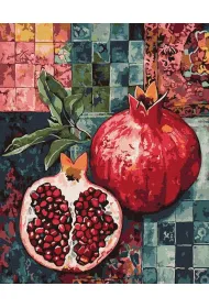 Ideyka Malowanie po numerach - Czerwony granat 40x50cm