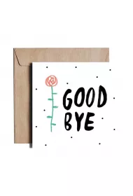 Pieskot Karnet kwadratowy Good Bye AK44