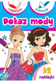 Pokaz mody. Naklejam i koloruj�
