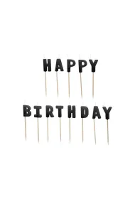 PartyDeco �wieczki urodzinowe Happy Birthday 2.5cm