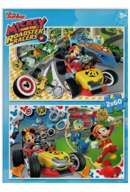 Puzzle 2x60 el. Mickey Roadster Racers Clementoni