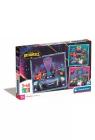 Puzzle 3x48 el. SuperColor. Batwheels Clementoni