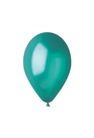 Sdm Balony metaliczne zielono-turkusowe 25cm