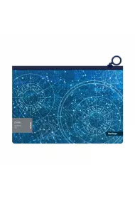 Berlingo Teczka A4 na suwak Zodiak brokatowa