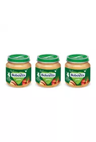 BoboVita Jabko po 4 miesicu Zestaw 3 x 125 g