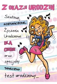 Stamp Karnet Comic B6 + koperta wz�r nr 12 Urodziny