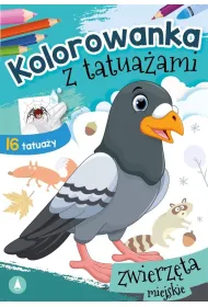 Kolorowanka z tatua�ami. Zwierz�ta miejskie