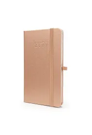 Kalendarz 2027 B6 Slim Tygodniowy Rose Gold