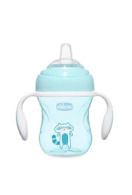 Chicco Pierwszy kubek treningowy z mi�kkim ustnikiem 4 m+ Boy 200 ml