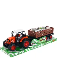 Traktor z przyczep� i zwierz�tami Trifox