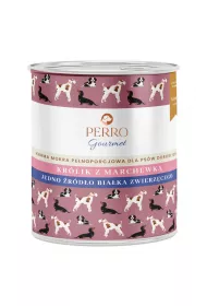 Perro Gourmet Krlik z marchewk karma mokra dla psw dorosych 800 g