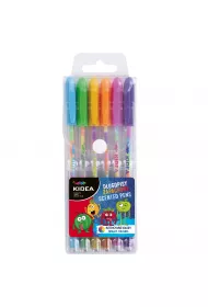 Derform D�ugopisy �elowe pastelowe 6 szt.