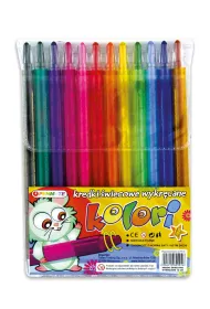 Penmate Kredki �wiecowe wykr�cane 12 kolor�w