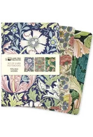Flame Tree Zestaw 3 notatnik�w MIDI William Morris Li�cie i..