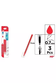 Mp Main Paper Wk�ady do d�ugopis�w �cieralnych czerwone 0.7mm 3 szt.