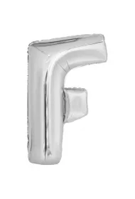 Amscan Balon foliowy litera F srebrna 54,5x86cm