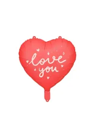 PartyDeco Balon foliowy Serce ''I love you'' 45 cm
