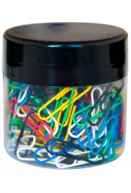 Q-connect Spinacze okr�g�e w plastikowym s�oiku 2.8cm