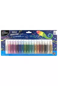 Kidea Klej brokatowy 18x6ml