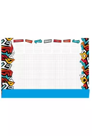 Tetis Podk�ad na biurko notes B3 - graffiti