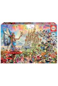 Puzzle 500 el. Wr�ka i motyle Educa