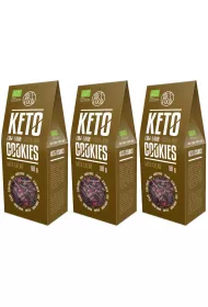Diet-Food Ciasteczka keto z kakao Zestaw 3 x 80 g Bio