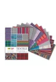 Happy Color Blok z motywami TEXTILE, A4, 80g, 15 arkuszy, 30 motyw�w 80 g/m2 15 kartek
