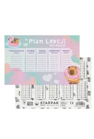 Starpak Plan Lekcji Tabliczka Mno�enia A5 Kapibara 25szt
