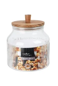 Excellent Houseware Soik do przechowywania szklany 2.2 l