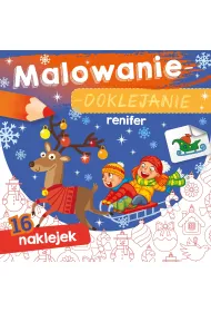 Renifer. Malowanie-doklejanie