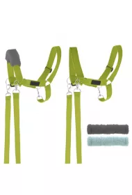 Kantar dla Hobby Horse wodze + futerka zielony Handlosfera