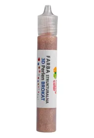 Happy Color Farba strukturalna 3D- Perlen 32 ml, brokat szampa�ski