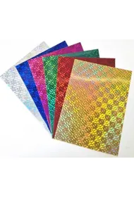 Fresh Karton holograficzny Pixel A4 6 arkuszy wycinanki