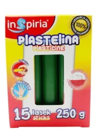 InSpiria Plastelina ciemna zielona 15 lasek, 250g