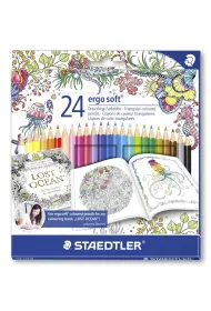 Staedtler Kredki Ergosoft, kolekcja Johanna Basford, 24 kolory