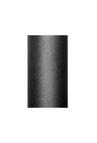 PartyDeco Tiul g�adki czarny 0,3x9m