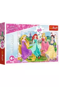 Puzzle 60 el. Ulubione ksi�niczki Trefl