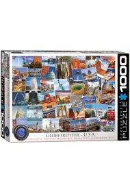 Puzzle 1000 el. Globetrotter - USA Eurographics