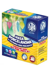 Astra Masa porcelanowa + farby perowe do malowania 380g