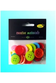Galeria Hobby Guziki pastelowe kolorowe 23 mm