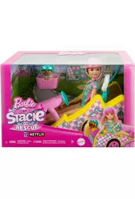 Barbie Gokart Stacie pojazd filmowy i lalka HRM08 Mattel