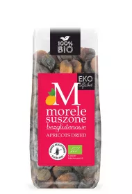 Eko Alfabet Morele suszone bezglutenowe 150 g Bio