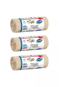 Stella Worki na mieci z uszami - zapach vanilla latte 60L Zestaw 3 x 16 szt.