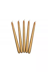 PartyDeco �wieca sto�kowa metalizowana z�oty 29cm 10 szt