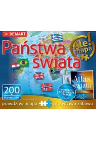 Puzzle 200 el. Pa�stwa �wiata + atlas Demart