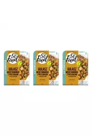 So Food Gulasz wegetariaski z pieczarkami i kasz gryczan zestaw 3 x 330 g