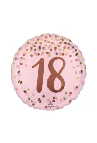 Anagram Balon foliowy Pretty pink 18th Birthday 46cm