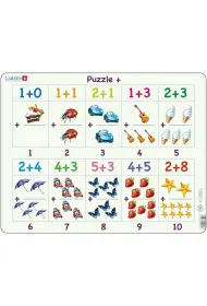 Puzzle 20 el. Dodawanie 1-10 Larsen